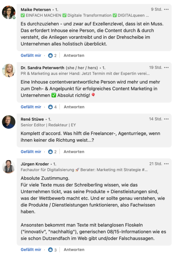 Website-Texte: 5 Ebenen beim Schreiben